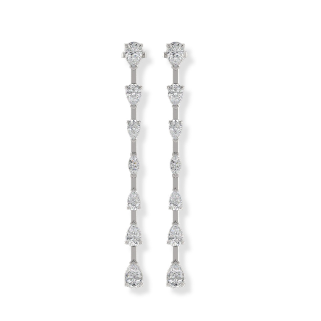 Diamond Dangle Earrings