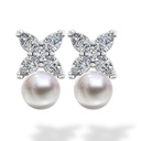 Diamond & Pearl Earrings