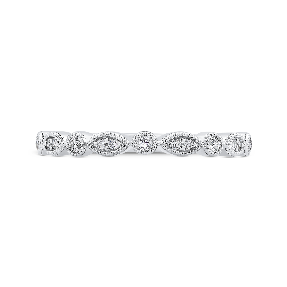 Scalloped Diamond Band 