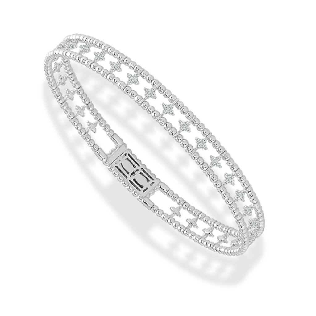 Wide Diamond Bracelets
