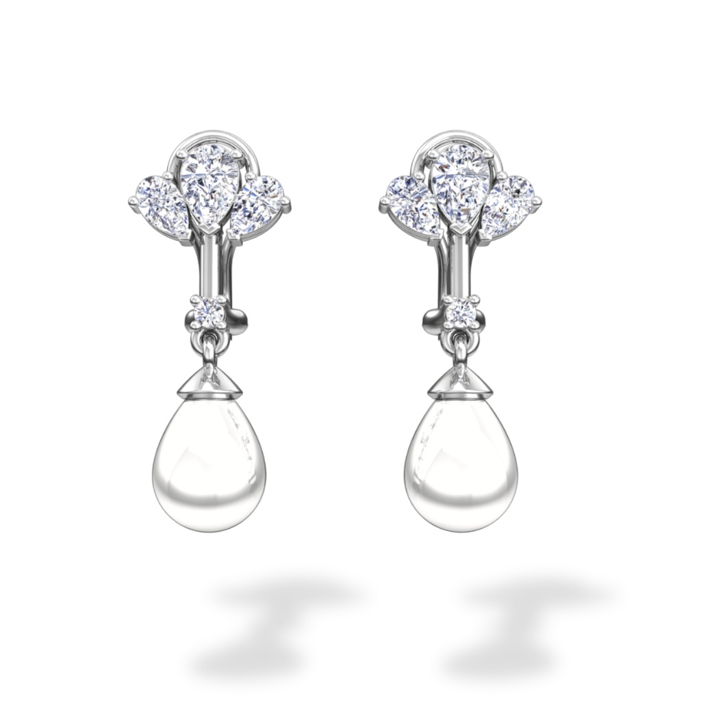 Diamond & Pearl Earrings