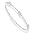 White Gold Flexible Bracelet 