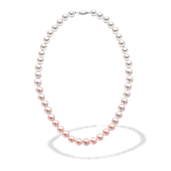 Menina Pink Ombre Pearl Necklace *