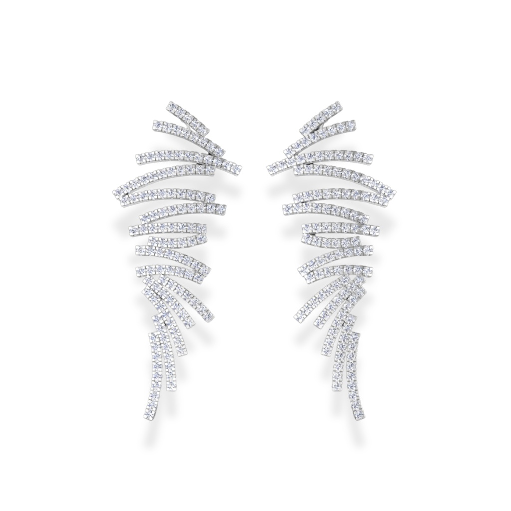 Diamond Drop Earrings 