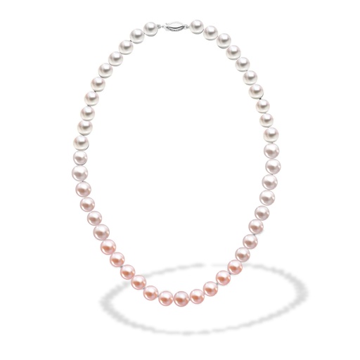 Pink Ombre Pearl Necklace
