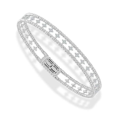 Wide Diamond Bracelets