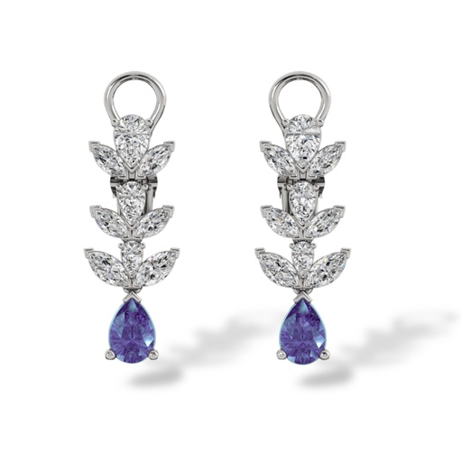 Diamond & Tanzanite Earrings