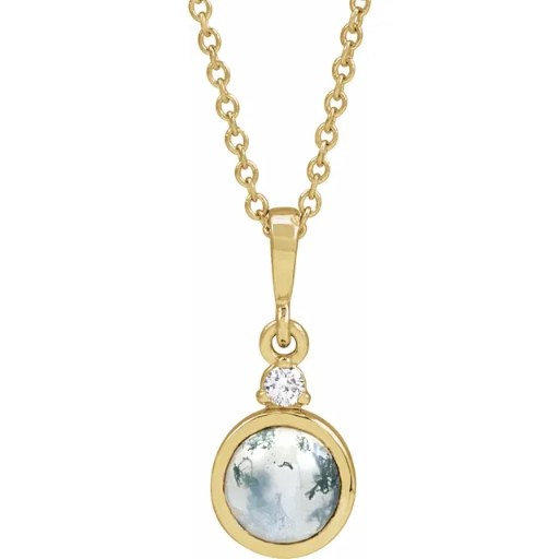 Moss Agat Pendant