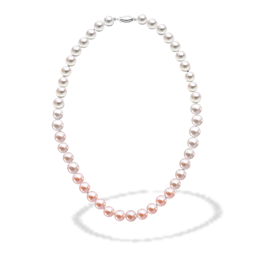 Pink Ombre Pearl Necklace *